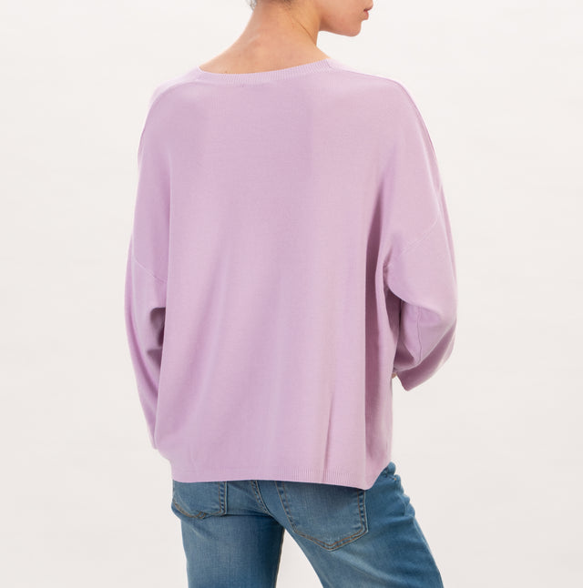 Zeroassoluto Camisa box con cuello de pico - rosa