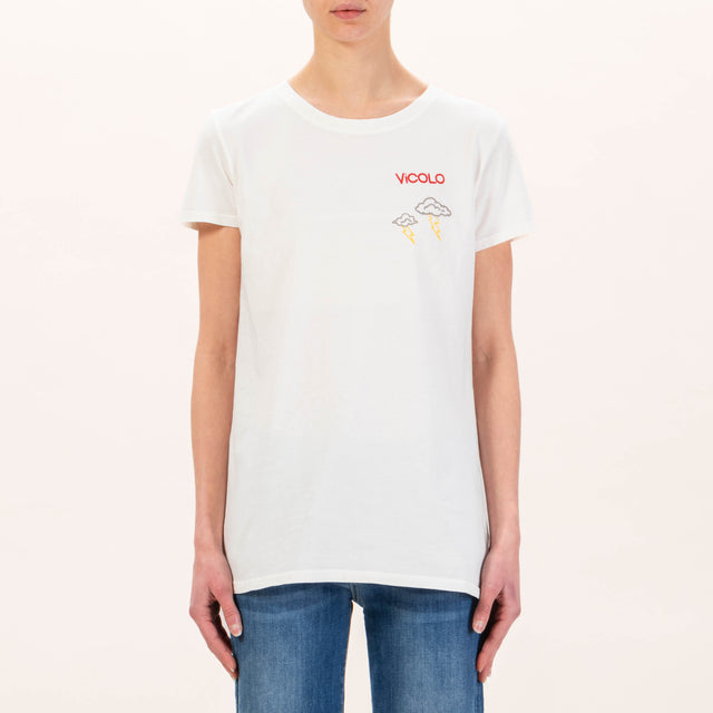 Vicolo-Camiseta Lightning Cloud - milk/india/grey