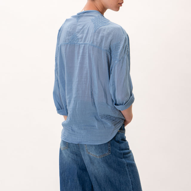 Motel-Camisa de muselina con bordado - jeans