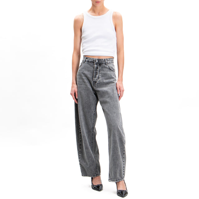 Souvenir-Jeans high waist balloon fit - grigio fumo