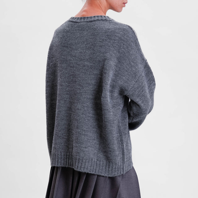 Tensione in-Maglia orsetto misto alpaca - grigio