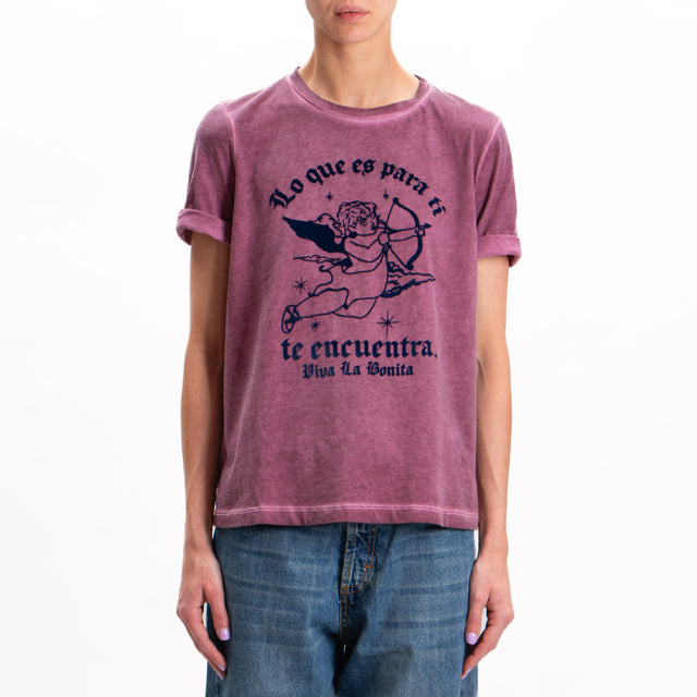 Tensione in-T-shirt "LO QUE ES PARA TI..." - Bordeaux