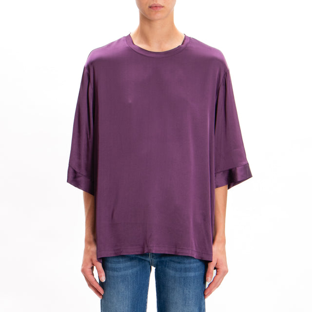 Tensione in-Blusa over in satin elasticizzato - winter bloom