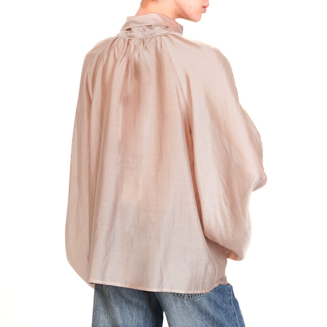 Tensione in-Blusa mussola manica palloncino - nude