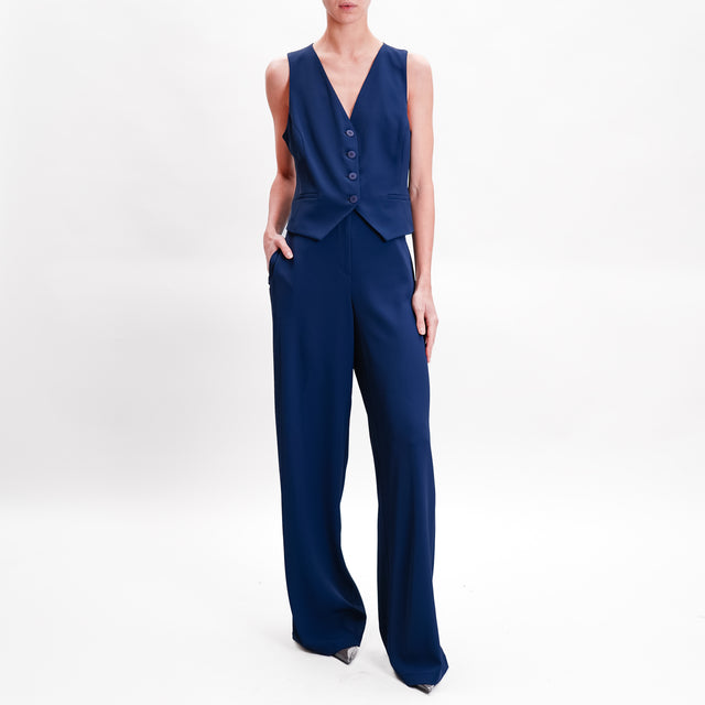 Tensione in-Completo gilet e pantalone - blu notte