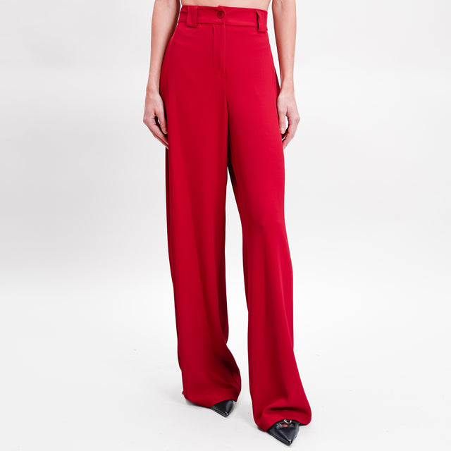 Tension in-Complete vest and trousers - cherry