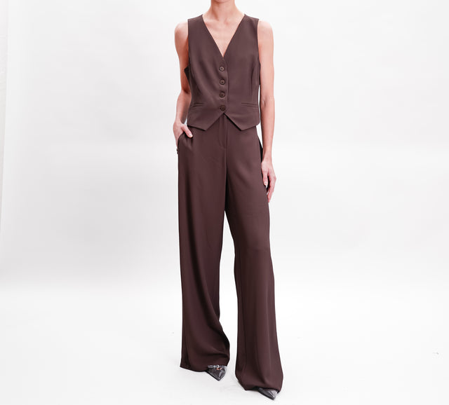 Tension in-Complete vest and trousers - ebony