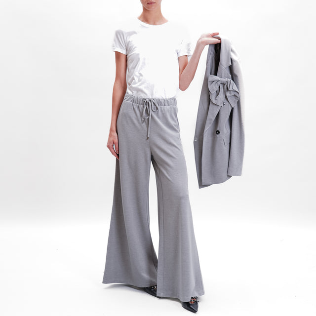 Tensione in-Pantalone punto milano con coulisse - grigio