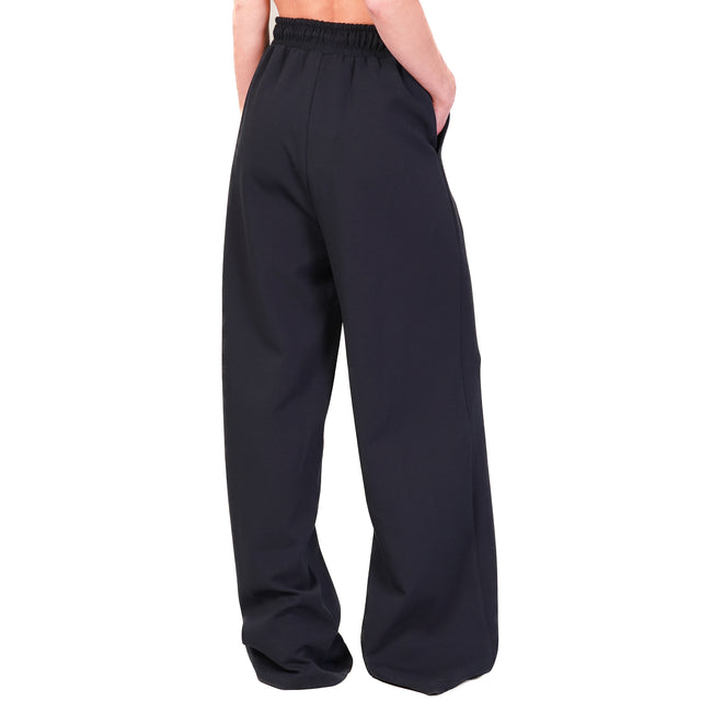 Tensione in-Pantalone felpa con coulisse - blu