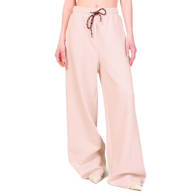 Tensione in-Pantalone felpa con coulisse - rosa