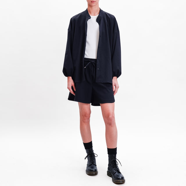 Tensione in-Short con coulisse - nero