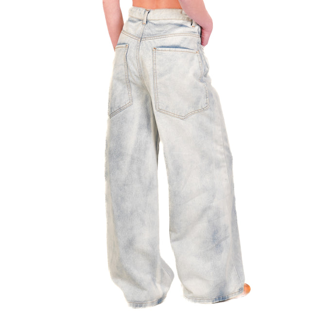 Tensione in-Jeans GIUSI con coulisse - denim chiaro