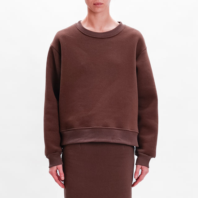 Tension in-Complete sweatshirt + skirt - dark brown