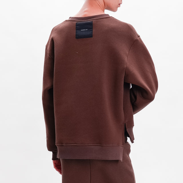 Tension in-Complete sweatshirt + skirt - dark brown