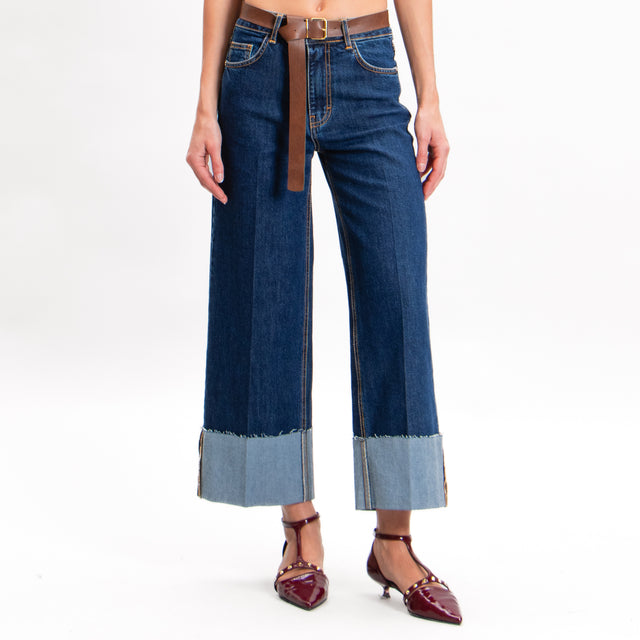 In-Jeans Cropped Cuffed - Blue Denim