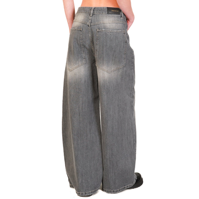 Tensione in-Jeans Giusi wide leg - denim grey