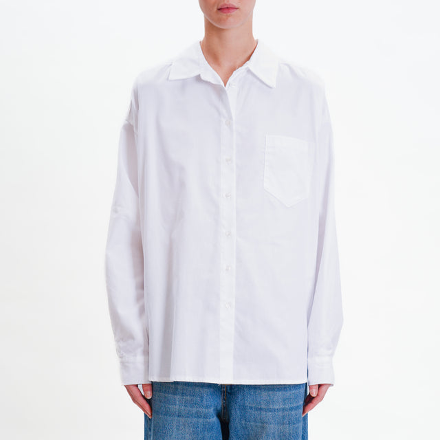 Tensione in-Camicia oversize - bianco