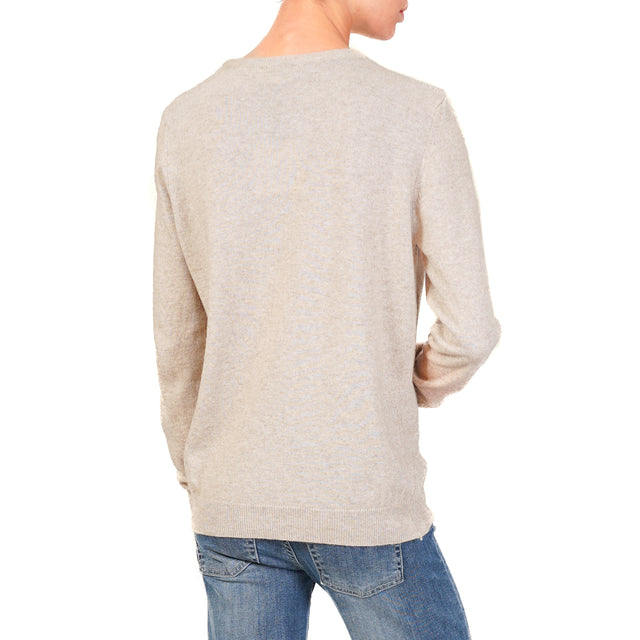 Vicolo-Crewneck sweater mixed cashmere - cacha