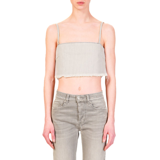 Vicolo-Top MELANY jeans a fascia - grigio cenere