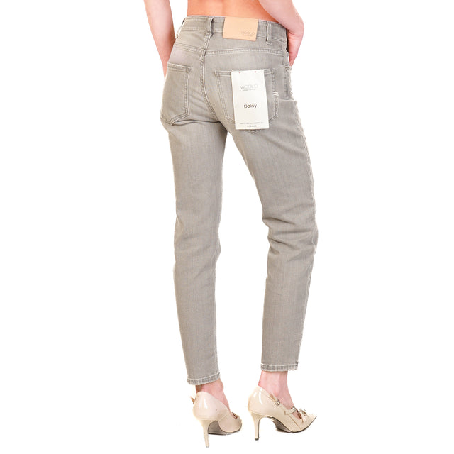 Vicolo-Jeans DAISY slim fit - grigio cenere