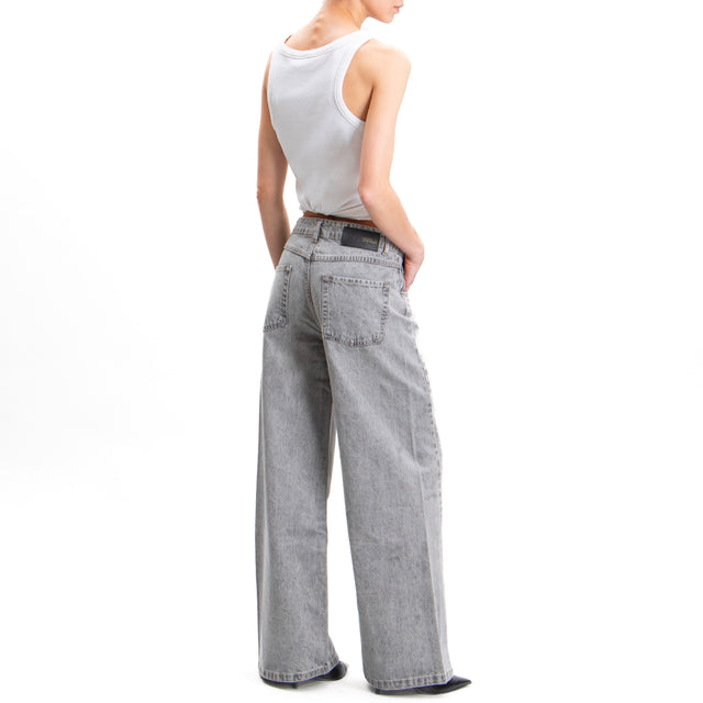 Vicolo-Jeans wide leg fit - grigio fumo