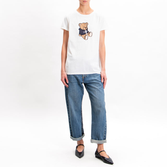 Vicolo-T-shirt orsetto - latte