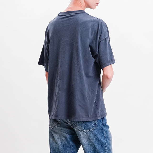 Vicolo-T-shirt "LONG ISAND" - grey/bianco