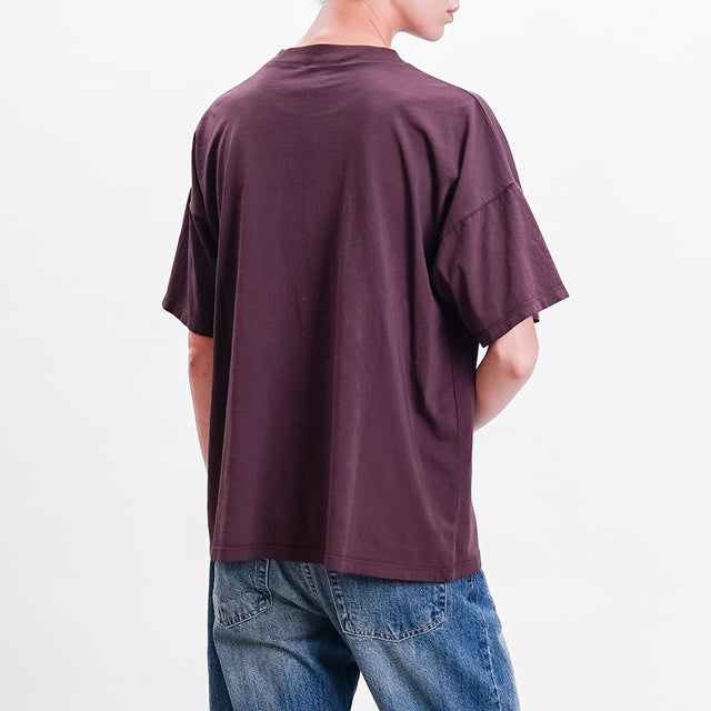 Vicolo-T-shirt "LOS ANGELES" - plum