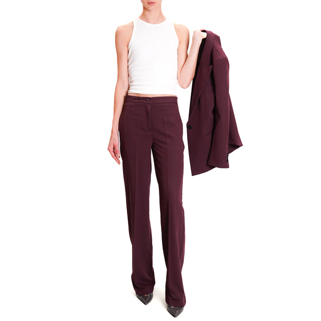 Vicolo-Pantalone gamba dritta - vino