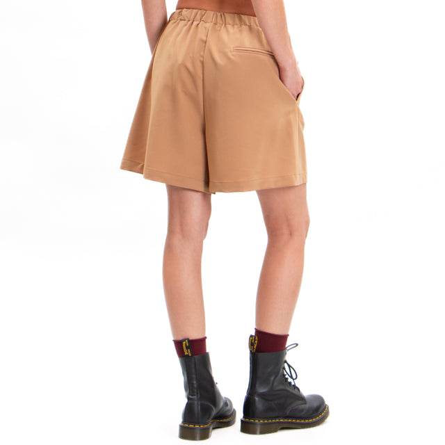 Vicolo-Shorts with drawstring - camel