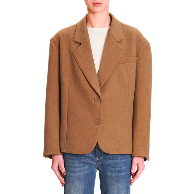 Vicolo-Jacket 2/4 back slit - camel