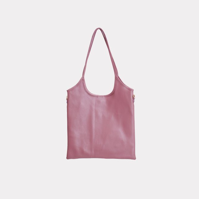 W by Whitemood-Borsa shopper in pelle - rosa