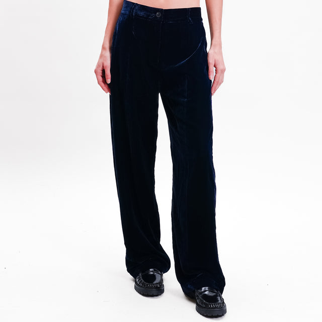 Wu'side-Cellular trousers - blue