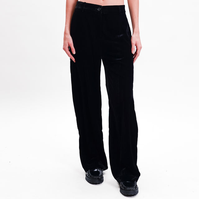 Wu'side-Cellular Trousers - Black