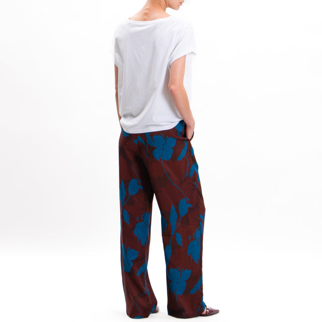 Wu'side-Pantalone fantasia con coulisse - moro/ottanio