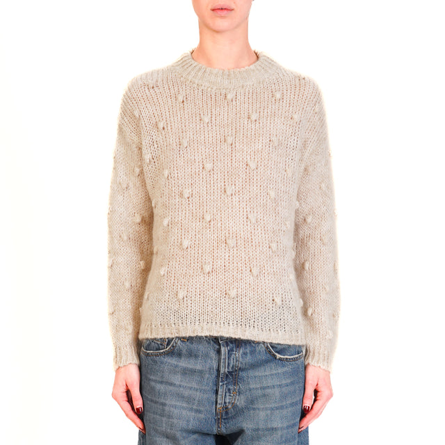 Zeroassoluto-Maglia mohair - sand