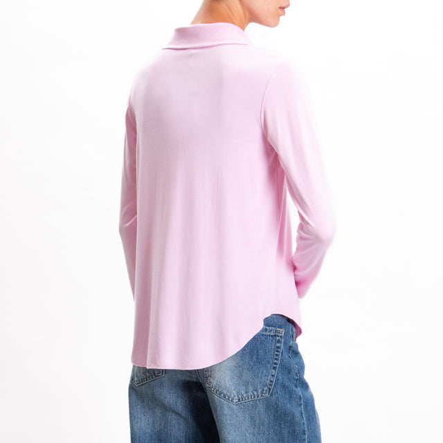 Zeroassoluto-CARLY Jersey Shirt - Pink