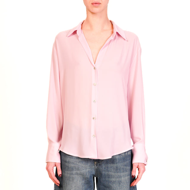 Zeroassoluto-Camicia CLAY MANO SETA - rosa