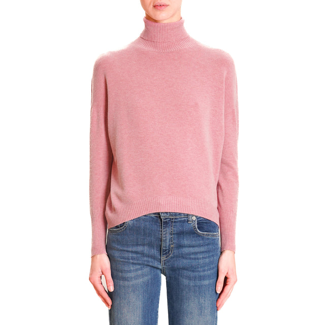 Zeroassoluto-Maglia collo alto - rose