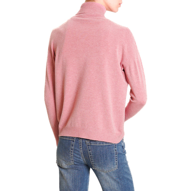 Zeroassoluto-Maglia collo alto - rose