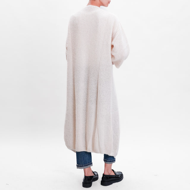 Zeroassoluto-Cardigan mohair - burro