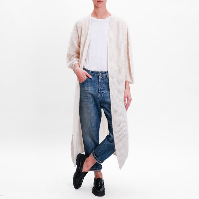 Zeroassoluto-Cardigan mohair - burro