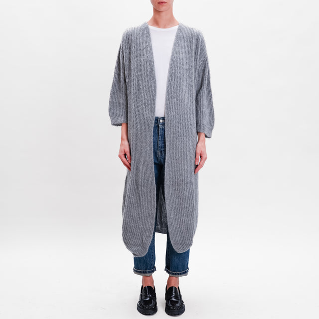 Zeroassoluto-Cardigan mohair - grigio