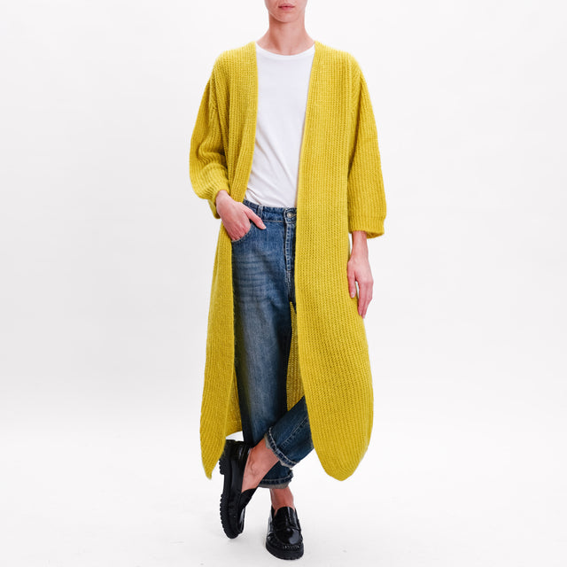 Zeroassoluto-Cardigan mohair - lime