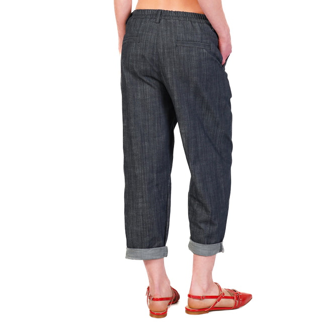 Zeroassoluto-Pantalone LORY tela denim comfort - denim