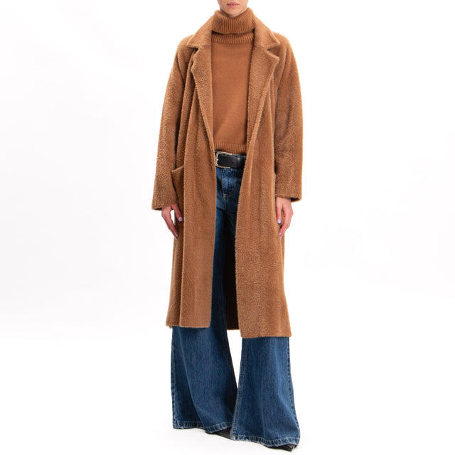 Zeroassoluto-Cappotto orsetto con tasche - camel