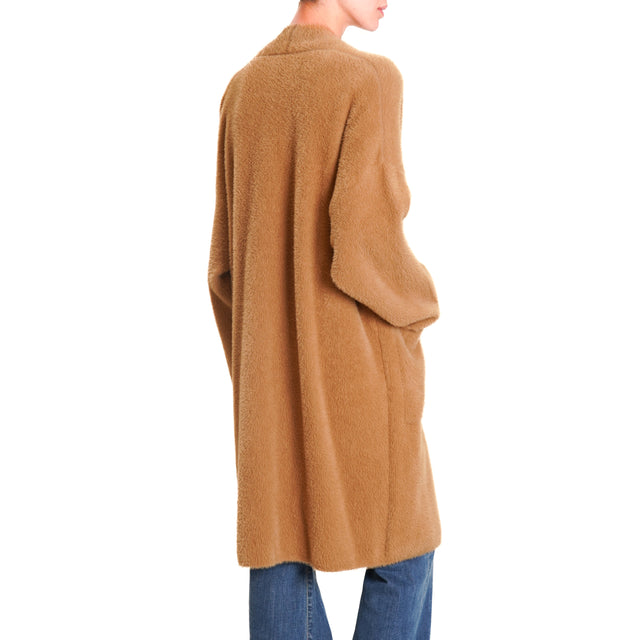 Zeroassoluto-Teddy bear coat with pockets - camel