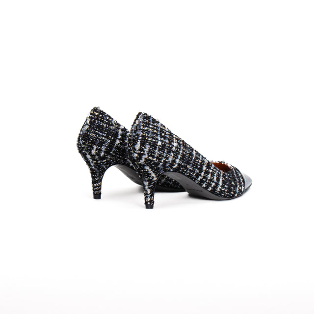 Divine follie-Arabesque mesh pumps - black