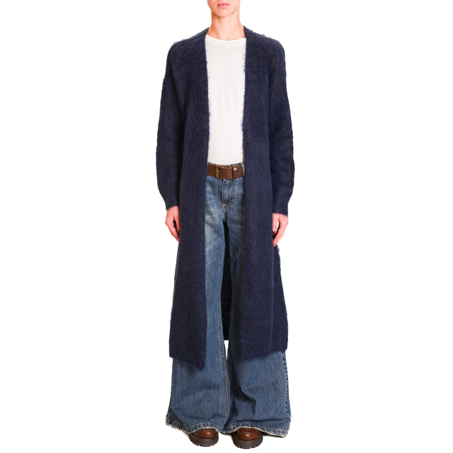 Zeroassoluto-Cardigan mohair - blu