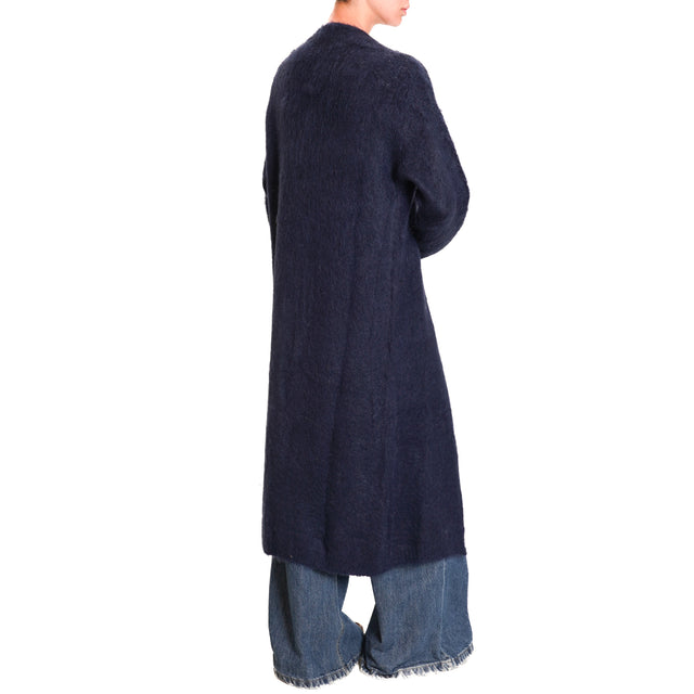 Zeroassoluto-Mohair Cardigan - blue